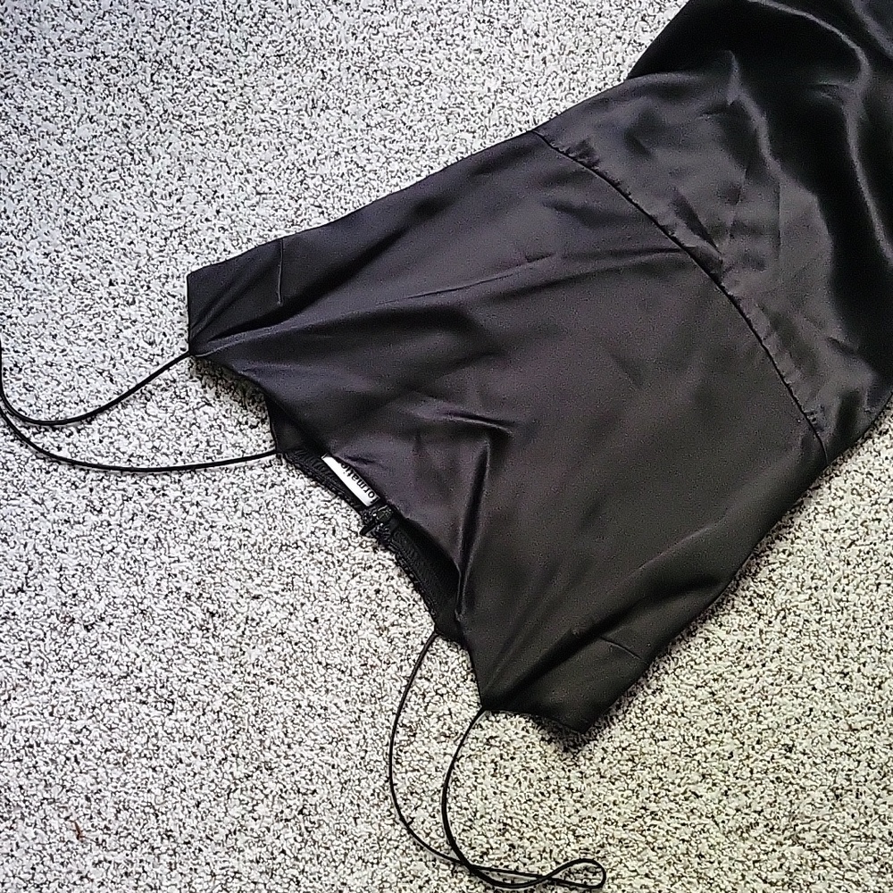 Reformation Silk Black slip dress NWpartialT